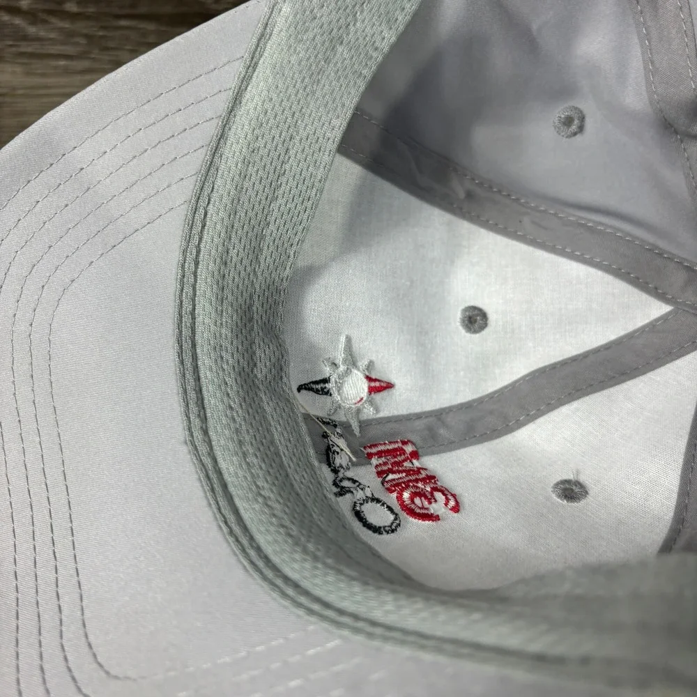 3M Open Hat Cap Strap Back Gray Levelwear Performance Golf Minnesota‎